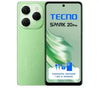 Smartfon Tecno SPARK 20 Pro 12/256GB 6,78" 120Hz 108Mpix Zielony