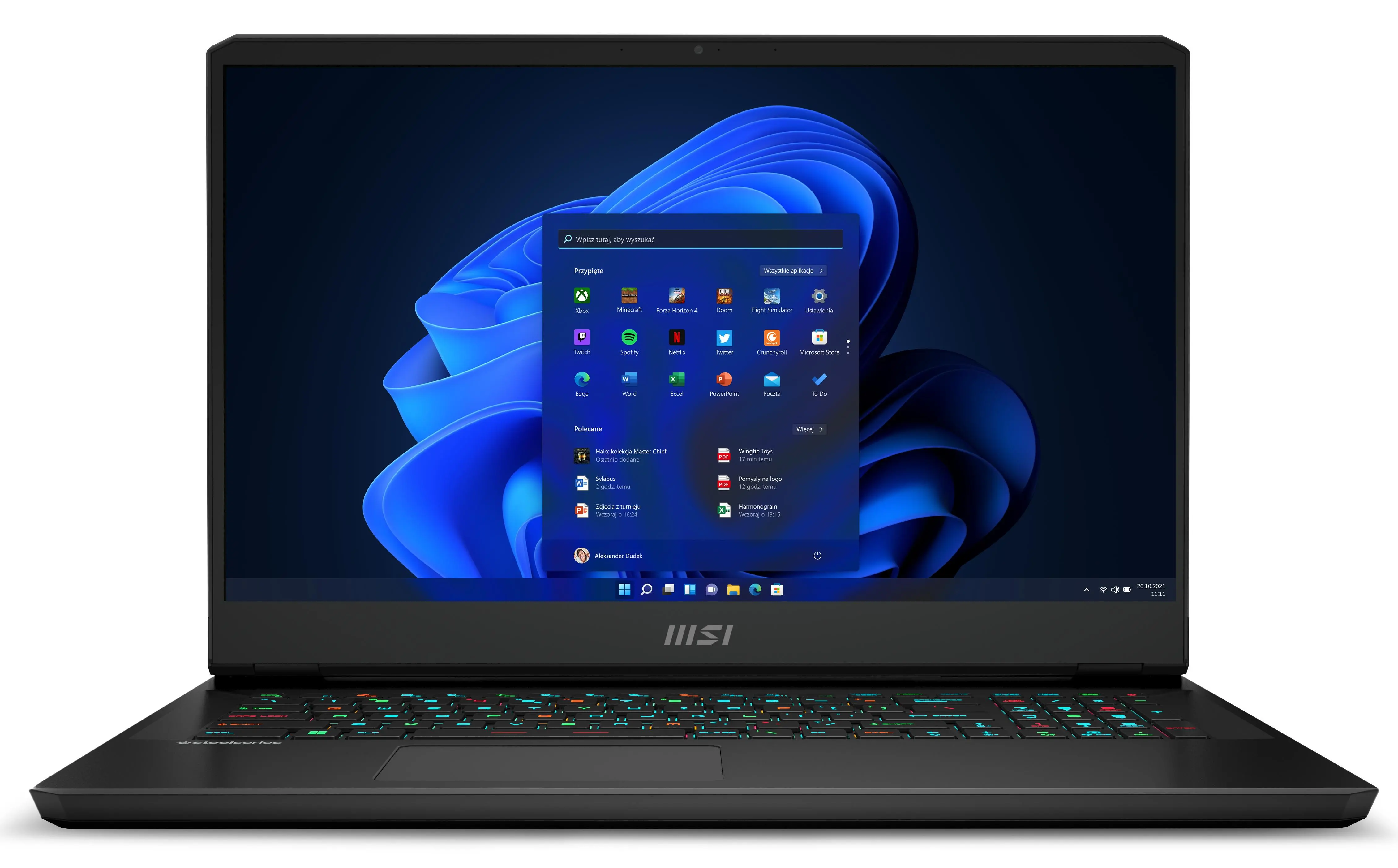 Laptop gamingowy MSI Alpha 17 C7VG-050PL 17,3" 240Hz R9 7945HX 16GB RAM 1TB Dysk SSD RTX4070 DLSS3 Win11 Czarny