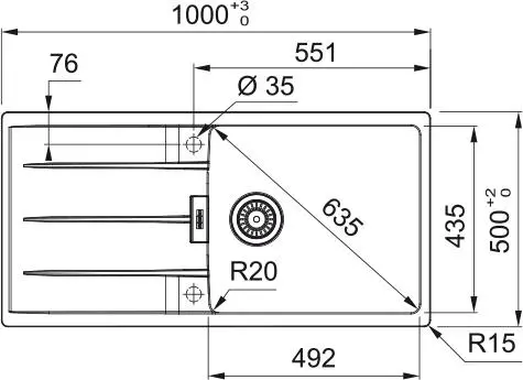 Zlewozmywak Franke Centro CNG 611-100 XL Fragranit Szary