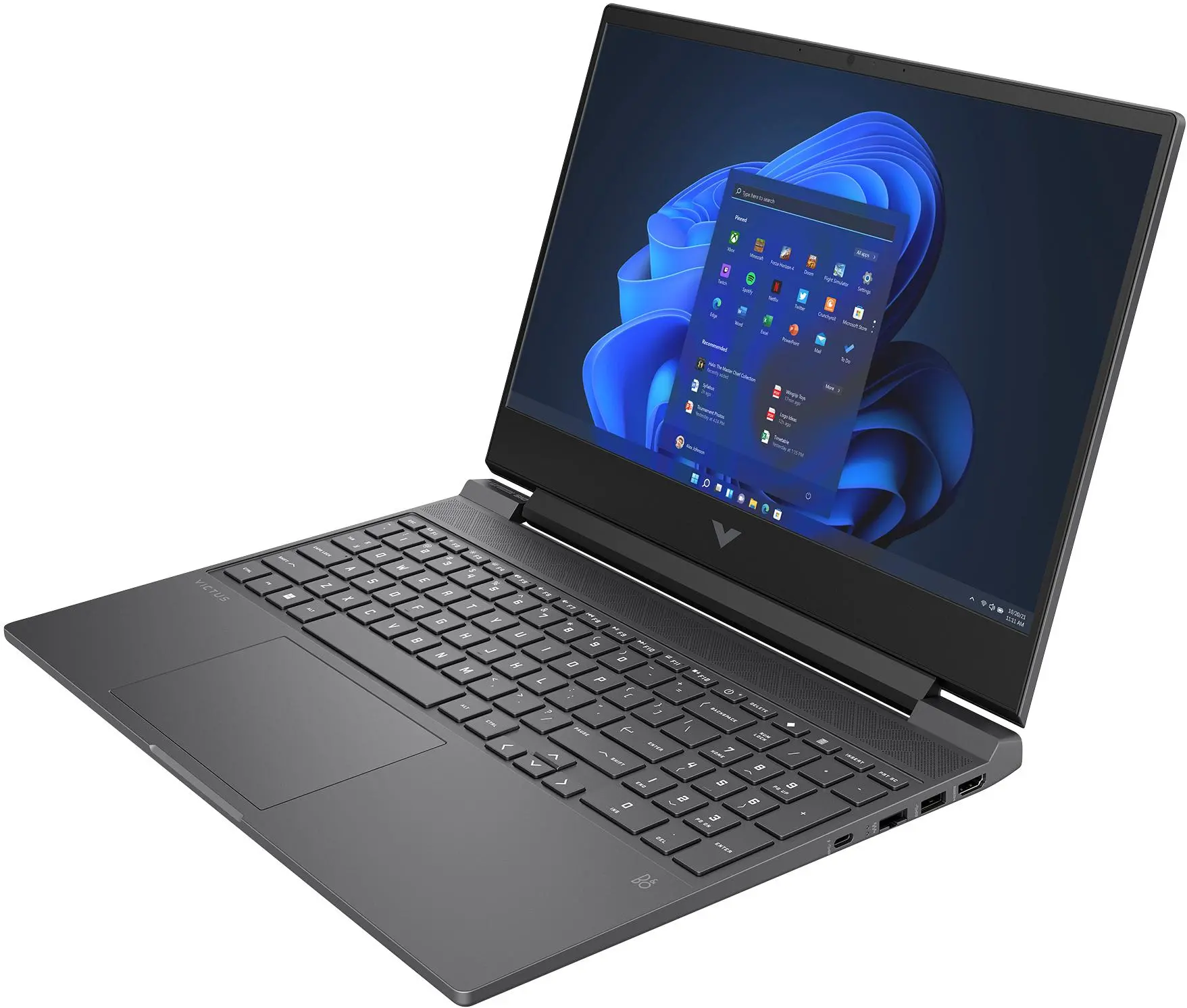 Laptop HP Victus 15-fa1652nw 15,6" 144Hz i5-12450H 16GB RAM 512GB Dysk SSD RTX4050 DLSS3 Win11 Czarno-srebrny