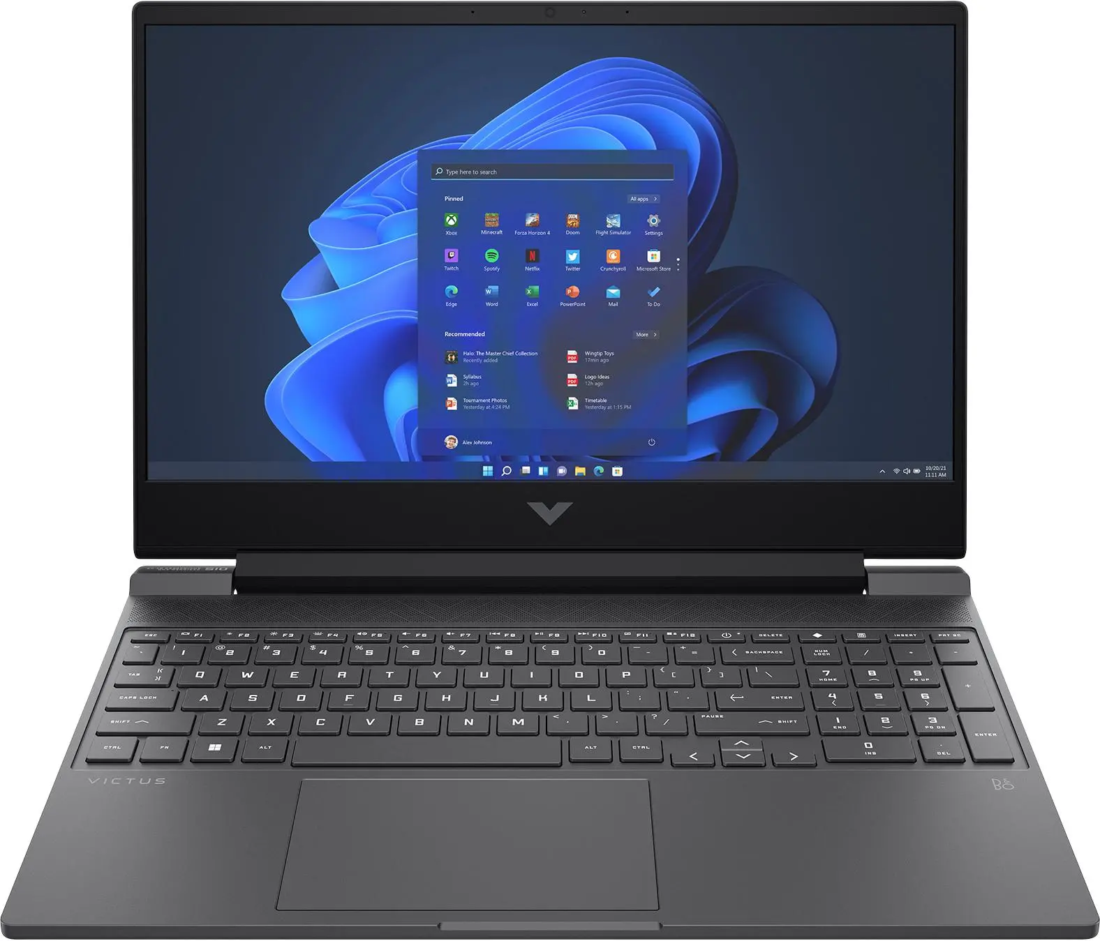 Laptop HP Victus 15-fa1652nw 15,6" 144Hz i5-12450H 16GB RAM 512GB Dysk SSD RTX4050 DLSS3 Win11 Czarno-srebrny