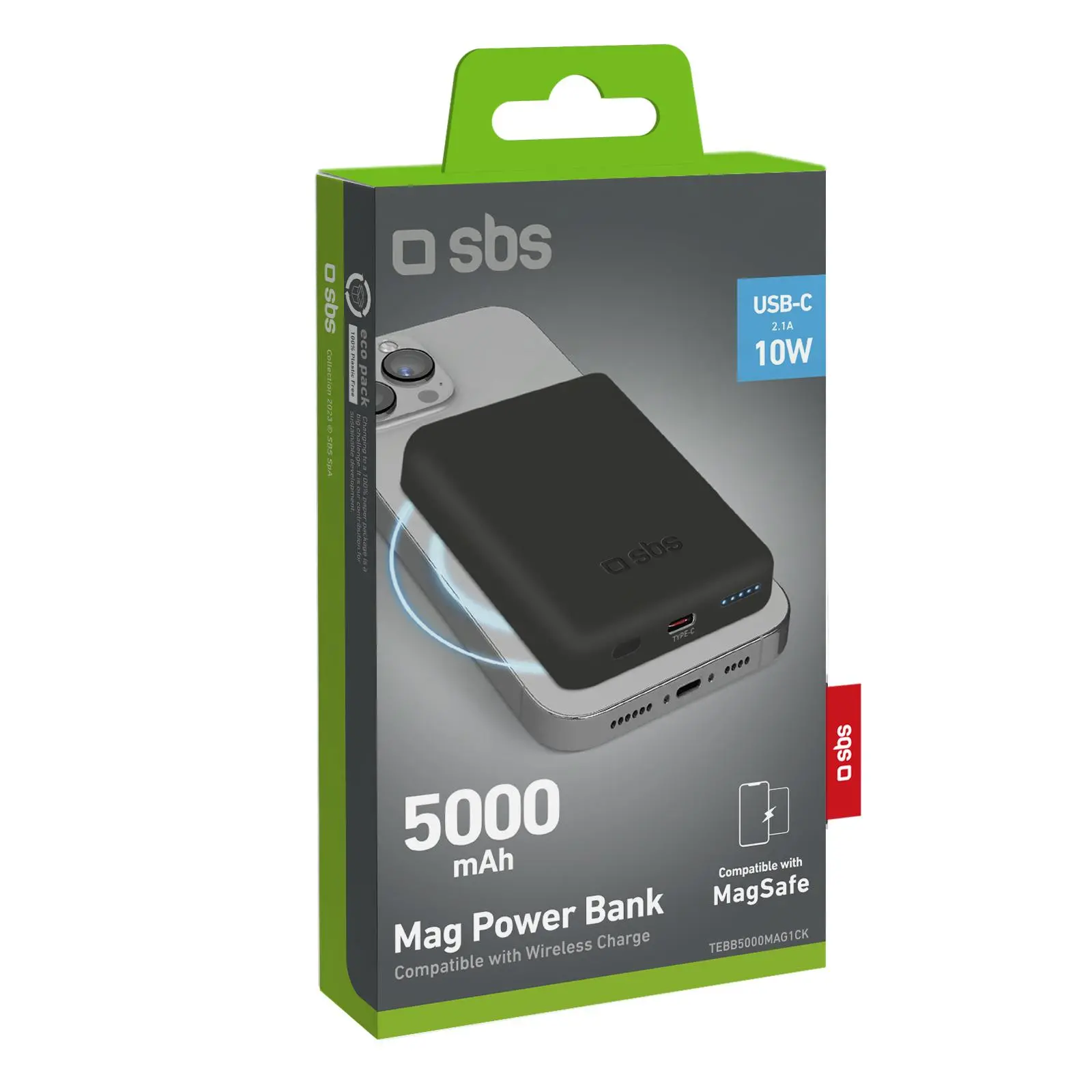 Powerbank SBS TEBB5000MAG1CK 5000mAh Magsafe 10W Czarny
