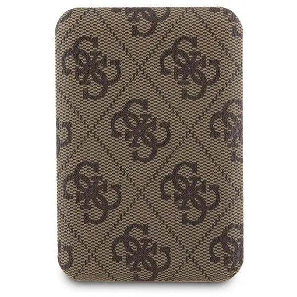 Etui Guess Zestaw do iPhone 15 Pro Max + Powerbank 5000mAh MagSafe 4G Metal Logo Brązowy