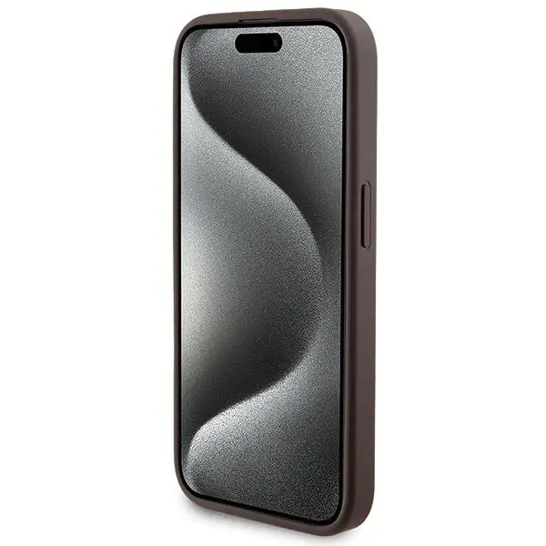 Etui Guess Zestaw do iPhone 15 Pro Max + Powerbank 5000mAh MagSafe 4G Metal Logo Brązowy