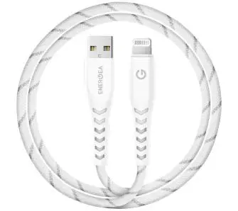 Kabel Energea Nyloflex USB do Lightning Charge and Sync C89 MFI 1,5m Biały