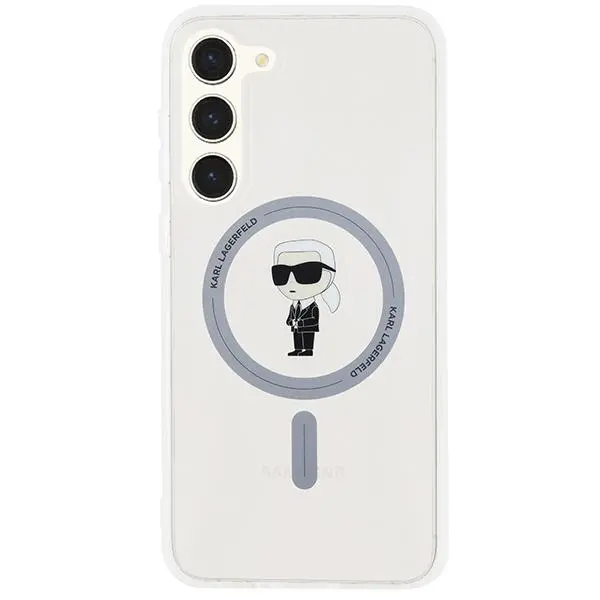 Etui Karl Lagerfeld IML Ikonik MagSafe do Samsung Galaxy S24+ Przezroczysty