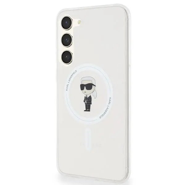 Etui Karl Lagerfeld IML Ikonik MagSafe do Samsung Galaxy S24+ Przezroczysty