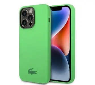 Etui Lacoste Silicone do iPhone 14 Pro Max Zielony