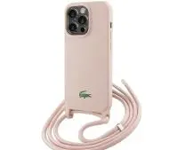 Lacoste LCHCP15LSCCRLP Hardcase Silicone Cord do iPhone 15 Pro Jasnoróżowy