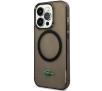 Etui Lacoste Transparent MagSafe do iPhone 14 Pro Max Czarny