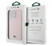 Etui Lacoste LCHMP15LSLOI Hardcase Silicone MagSafe do iPhone 15 Pro Różowy