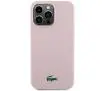 Etui Lacoste LCHMP15LSLOI Hardcase Silicone MagSafe do iPhone 15 Pro Różowy