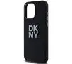 Etui DKNY Hardcase Liquid Silicone Metal Logo do iPhone 15 Pro Czarny