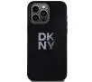 Etui DKNY Hardcase Liquid Silicone Metal Logo do iPhone 15 Pro Czarny
