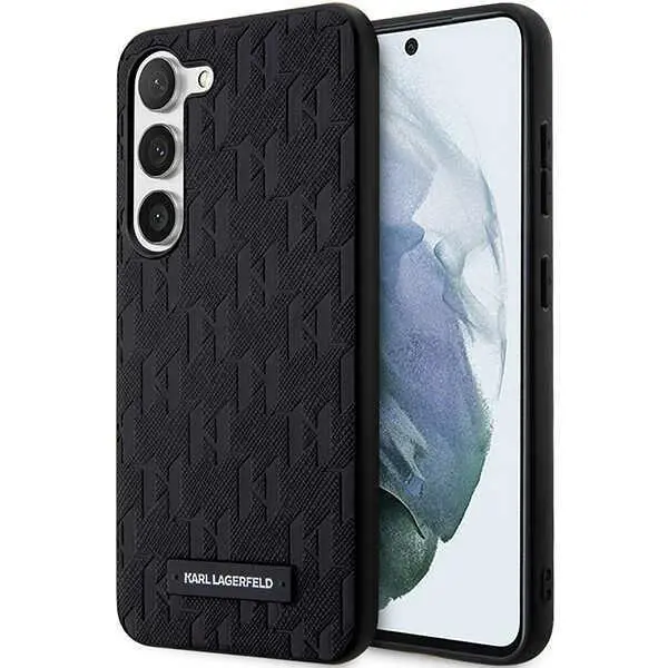 Etui Karl Lagerfeld Hardcase Saffiano Mono Metal Logo do Samsung Galaxy S24 Czarny