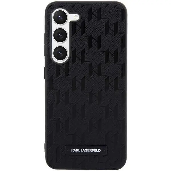 Etui Karl Lagerfeld Hardcase Saffiano Mono Metal Logo do Samsung Galaxy S24 Czarny