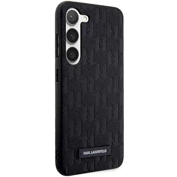 Etui Karl Lagerfeld Hardcase Saffiano Mono Metal Logo do Samsung Galaxy S24 Czarny