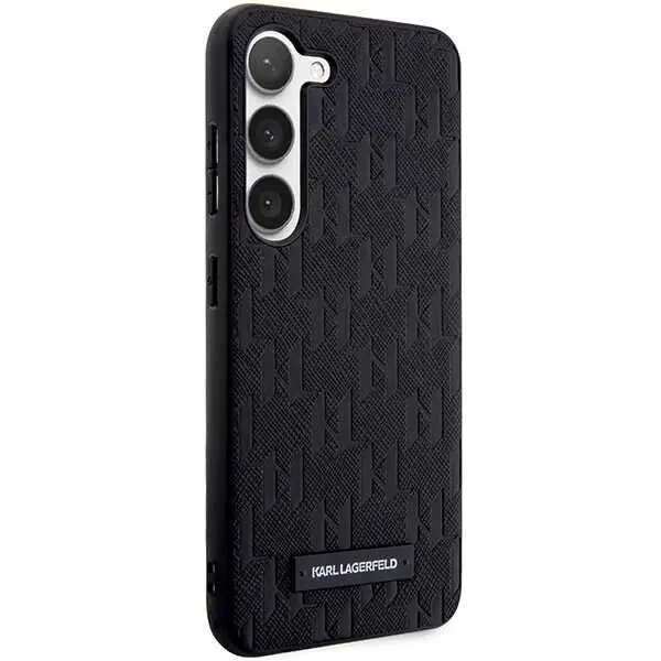 Etui Karl Lagerfeld Hardcase Saffiano Mono Metal Logo do Samsung Galaxy S24+ Czarny
