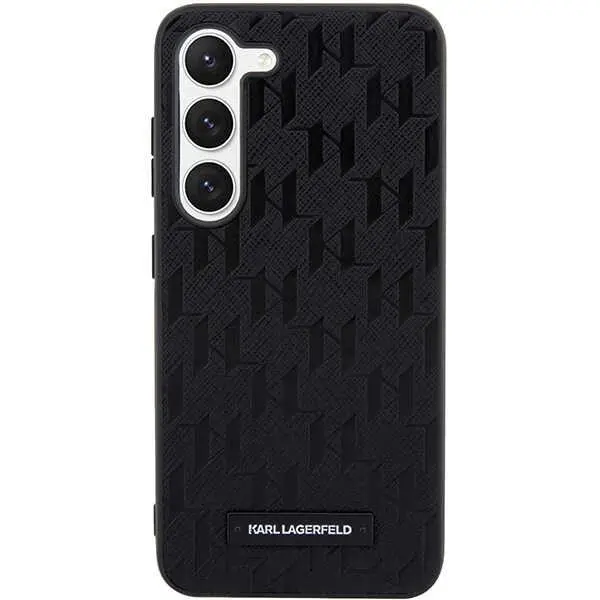 Etui Karl Lagerfeld Hardcase Saffiano Mono Metal Logo do Samsung Galaxy S24+ Czarny