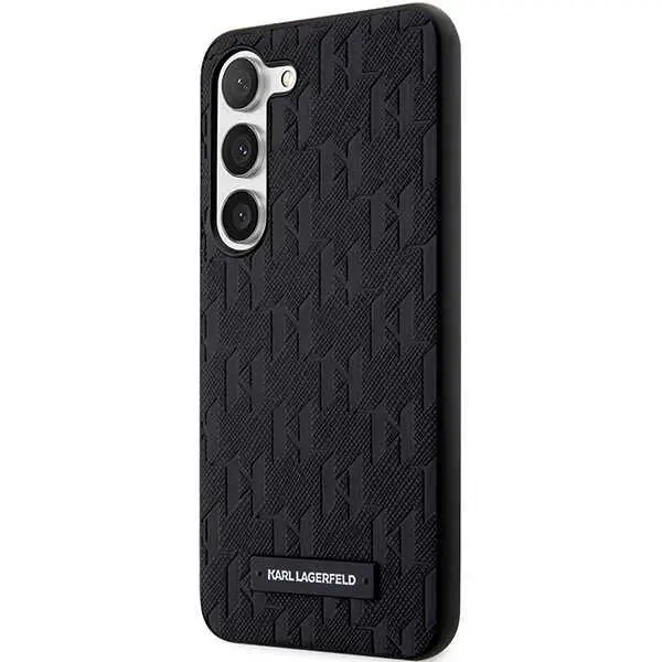 Etui Karl Lagerfeld Hardcase Saffiano Mono Metal Logo do Samsung Galaxy S24+ Czarny
