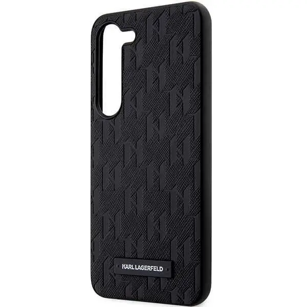 Etui Karl Lagerfeld Hardcase Saffiano Mono Metal Logo do Samsung Galaxy S24+ Czarny