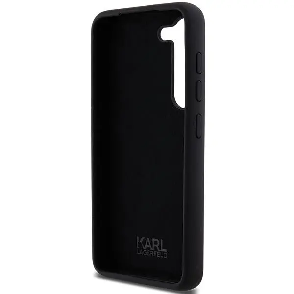 Etui Karl Lagerfeld Silicone Ikonik Metal Pin do Samsung Galaxy S24 Czarny