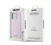Etui DKNY Hardcase Liquid Silicone Small Metal Logo MagSafe do iPhone 15 Pro Różowy