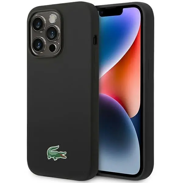 Etui Lacoste LCHMP14XSLOK Hardcase Silicone MagSafe do iPhone 14 Pro Max Czarny