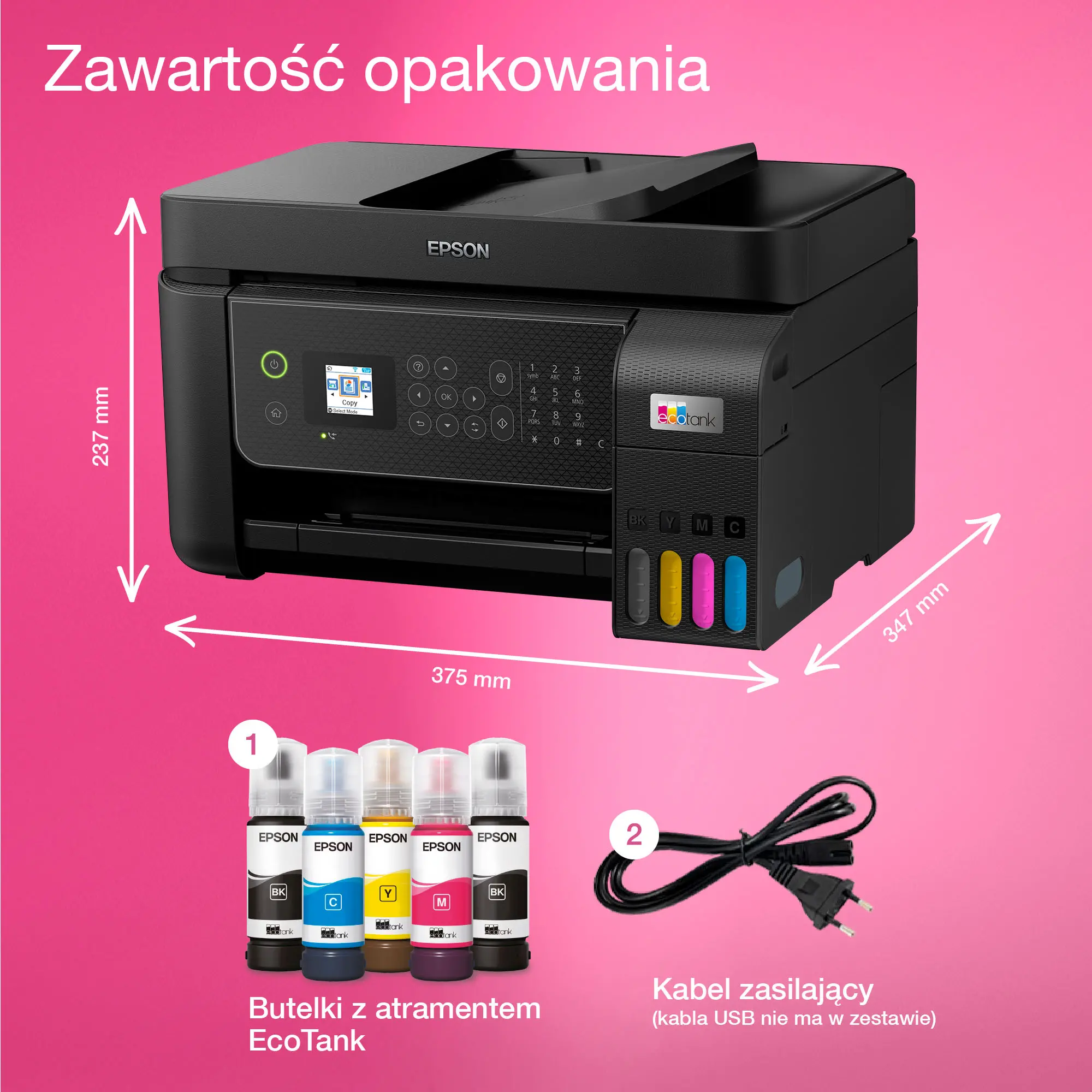 Urządzenie wielofunkcyjne Epson EcoTank L5310 WiFi Czarny