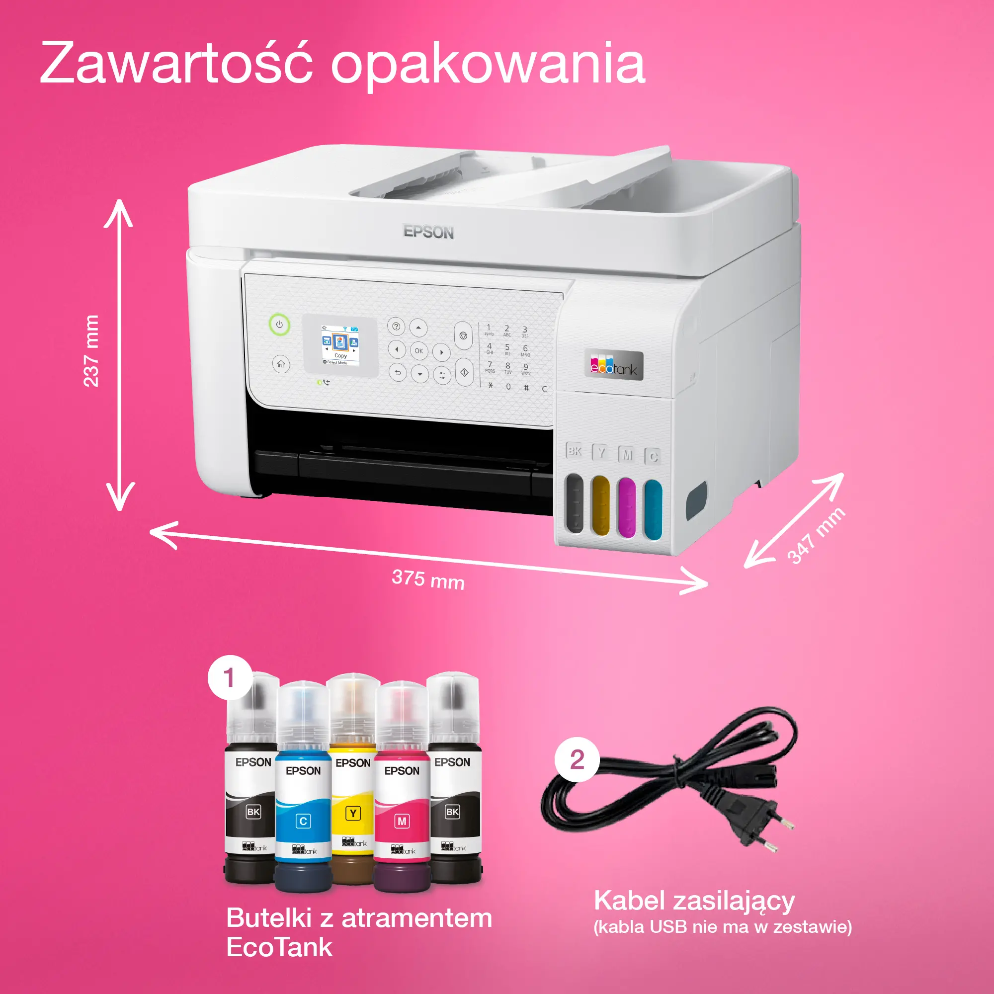 Urządzenie wielofunkcyjne Epson EcoTank L5316 WiFi Biały