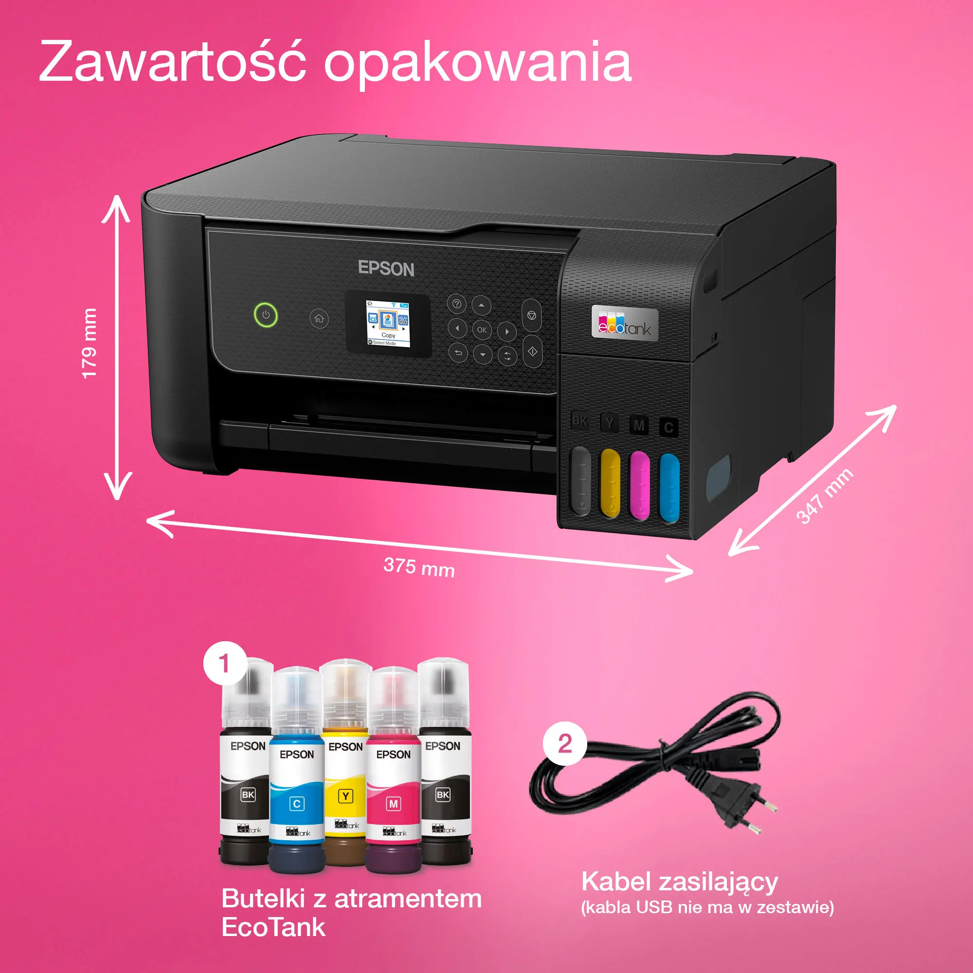 Urządzenie wielofunkcyjne Epson EcoTank L3280 WiFi Czarny