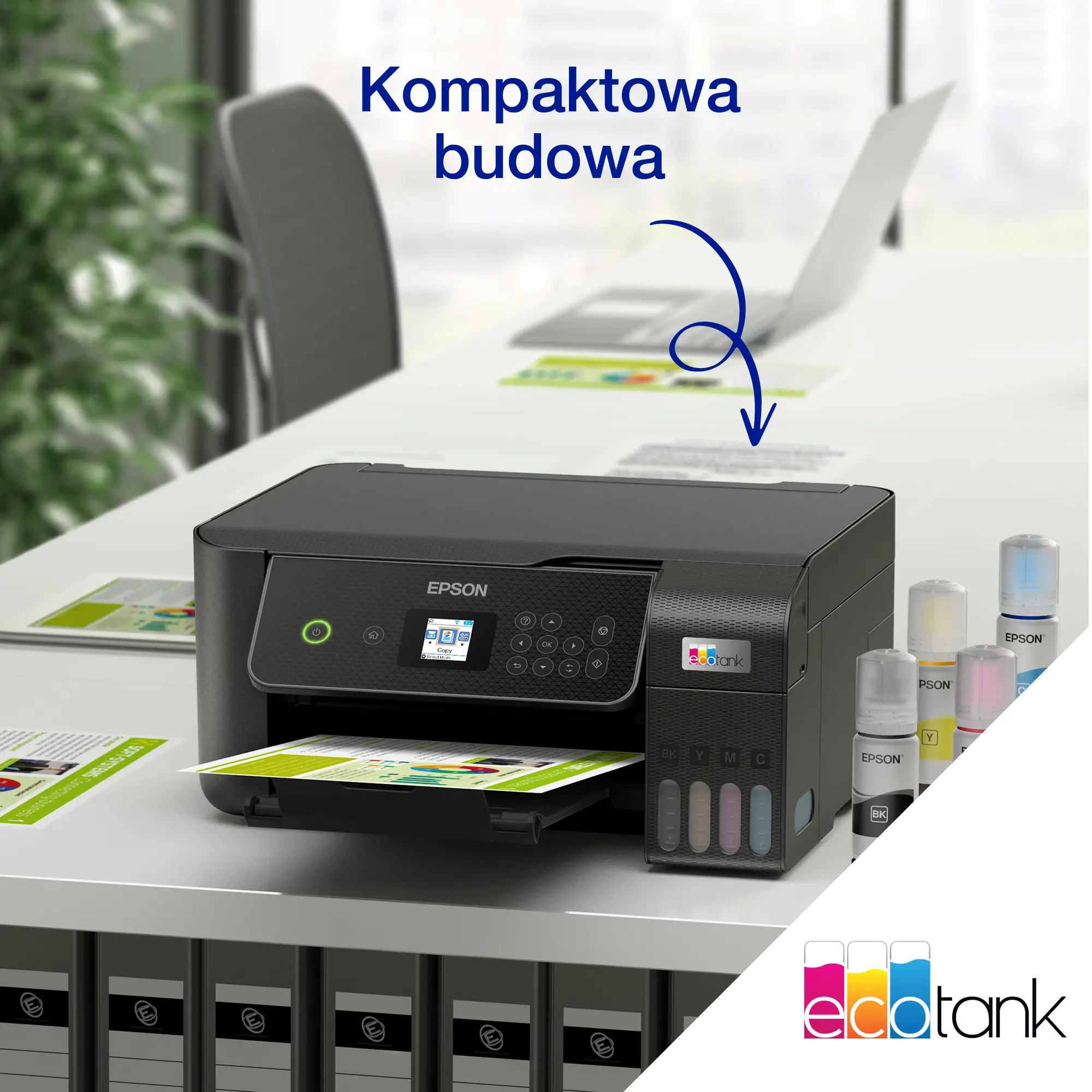 Urządzenie wielofunkcyjne Epson EcoTank L3280 WiFi Czarny