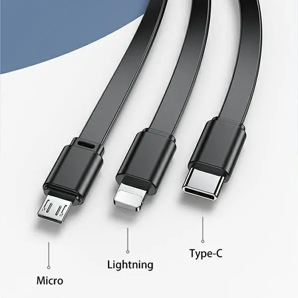 Powerbank USAMS PB63 3w1 10000mAh 20W Wtyczka US/EU Czarny