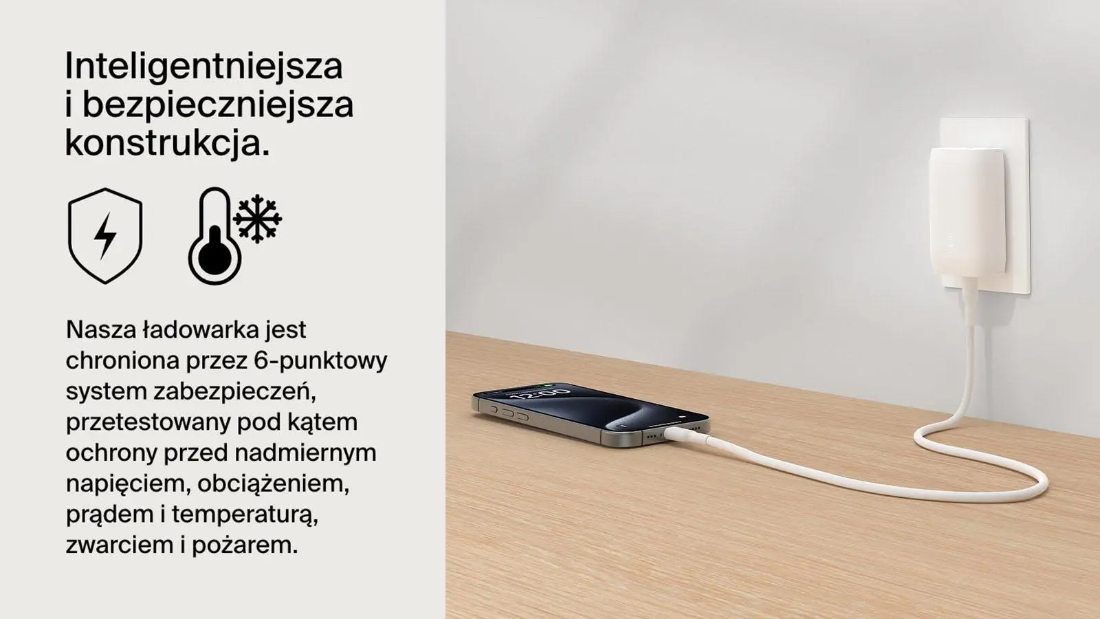 Ładowarka sieciowa Belkin 3x USB-C PowerDelivery 3.1 67W Biały