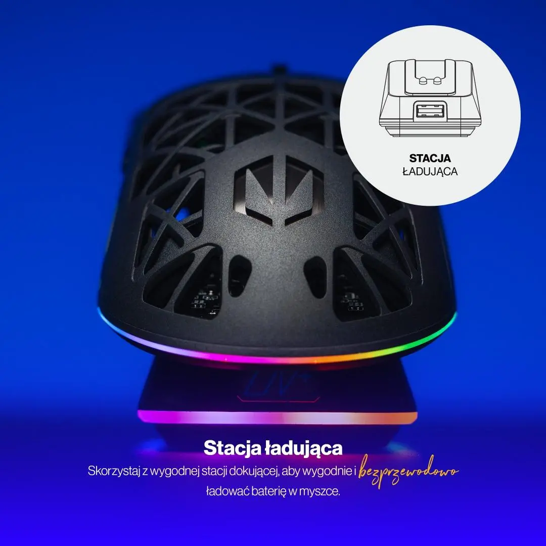 Myszka gamingowa Endorfy LIV Plus Wireless Czarny