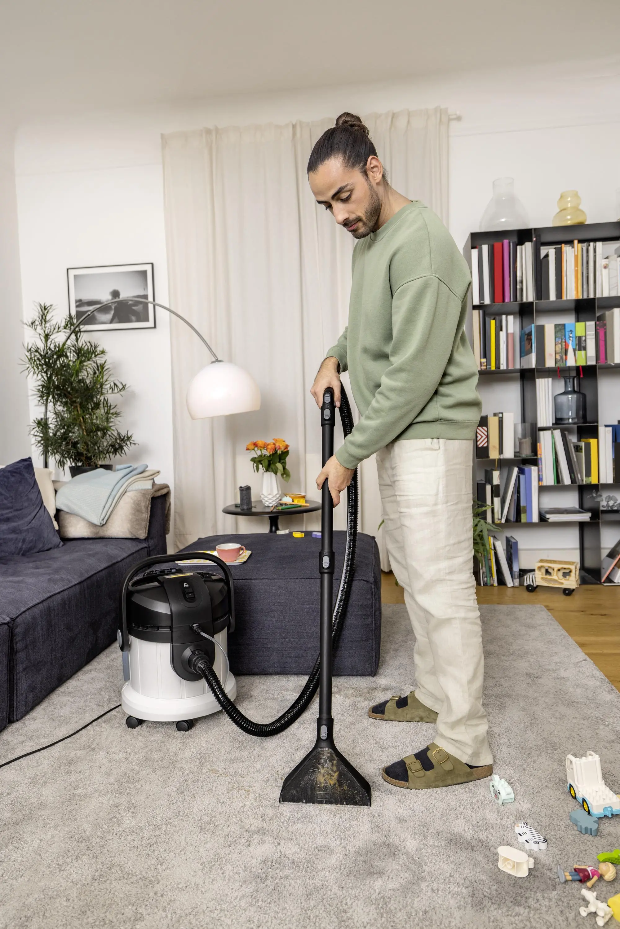 Odkurzacz Karcher SE 4 Plus 1.081-171.0 1000W Ssawka podłogowa z nasadką do twardych powierzchni Ssawka do prania tapicerki