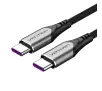 Kabel Vention TAEHD USB-C 2.0 do USB-C PD 100W 0,5m Szary