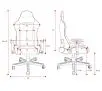 Fotel Diablo Chairs X-Starter Gamingowy do 136kg Tkanina Niebieski