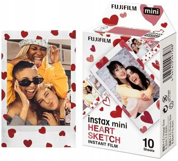 Wkład do aparatu Fujifilm Instax mini Heart Sketch 10szt