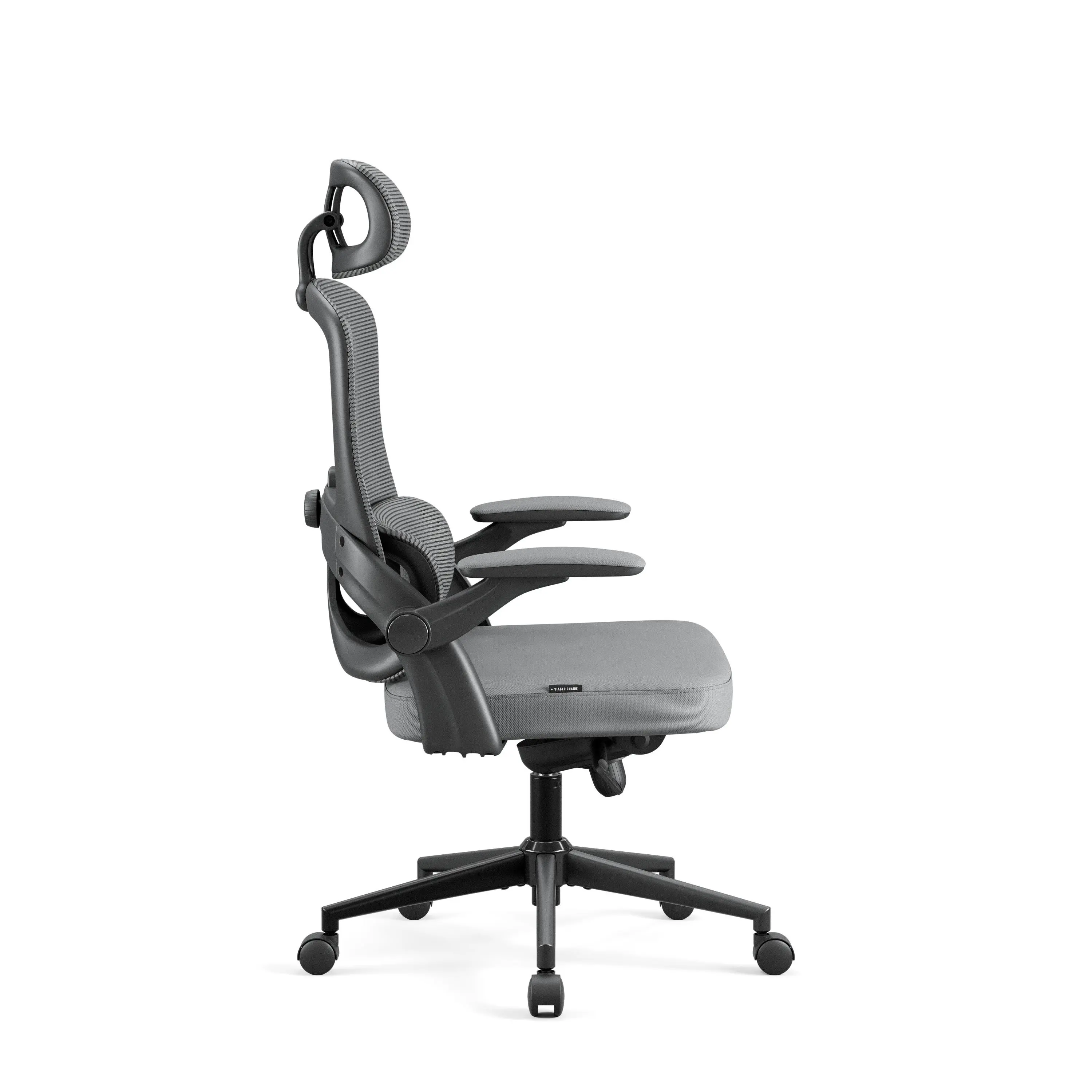 Fotel Diablo Chairs V-Light Biurowy do 110kg Tkanina Szary