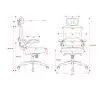 Fotel Diablo Chairs V-Light Biurowy do 110kg Tkanina Szary