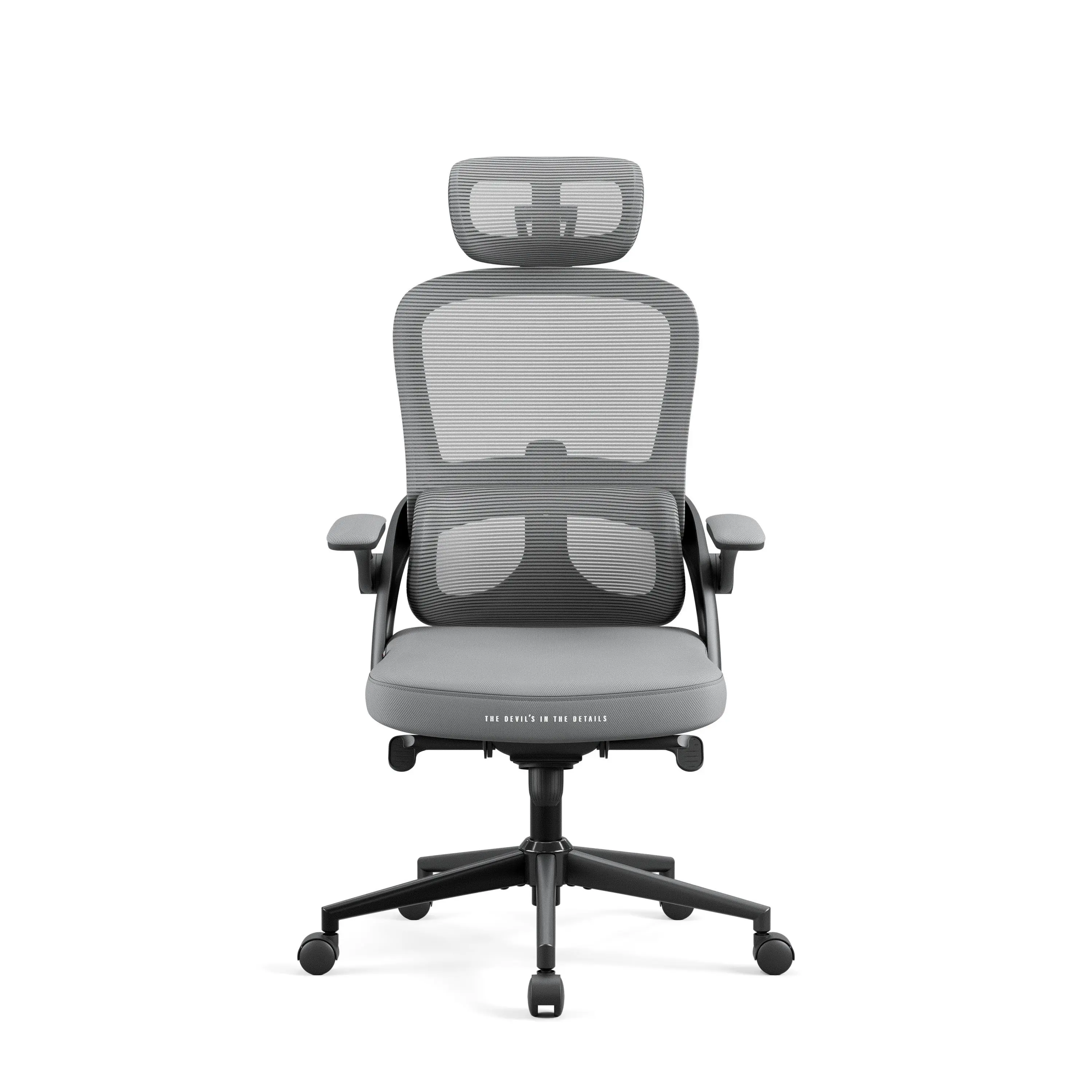 Fotel Diablo Chairs V-Light Biurowy do 110kg Tkanina Szary
