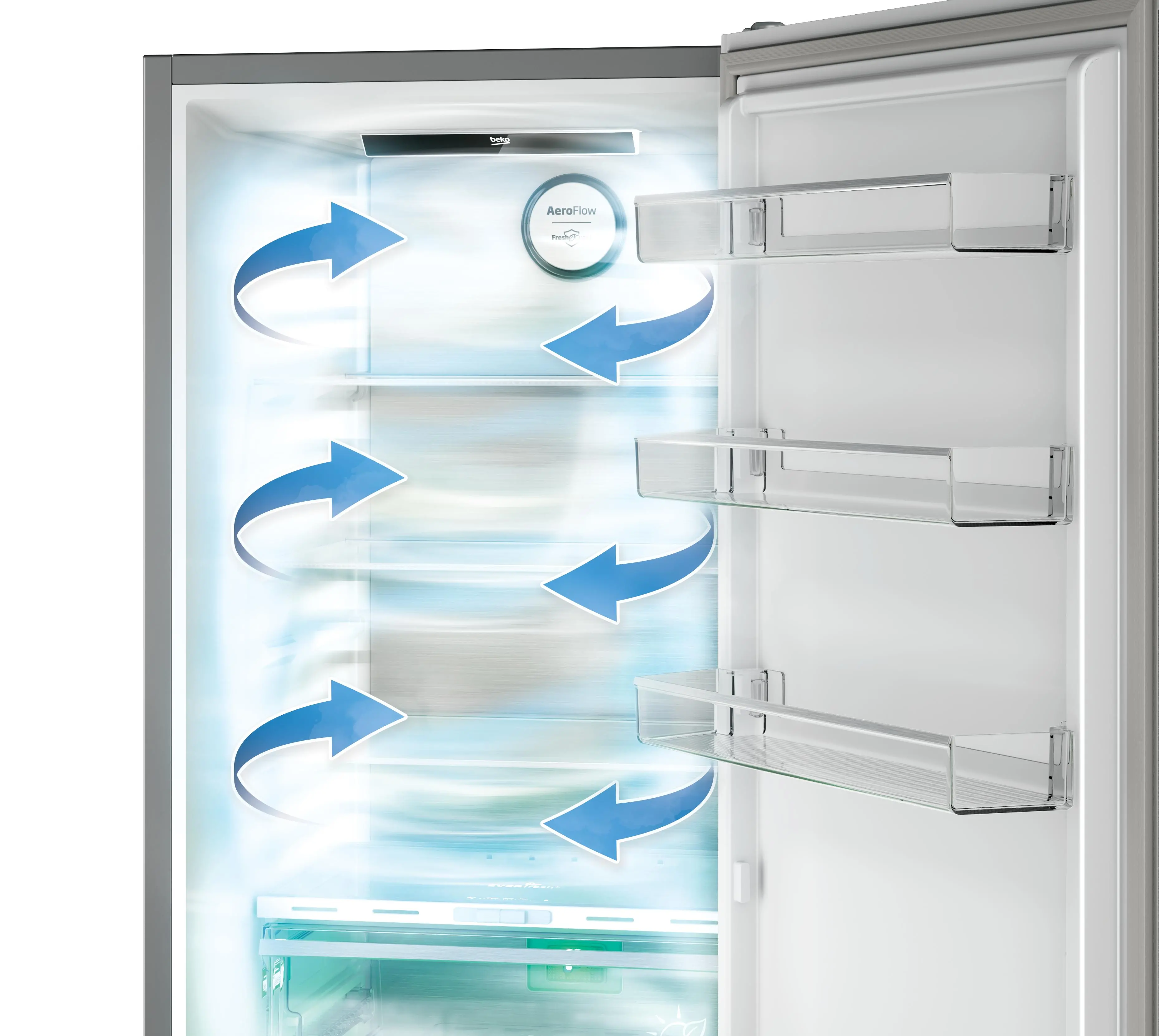 Lodówka Beko bPro500 B5RCNA405ZXBR Pełny No Frost 203,5cm Komora świeżości Dark Inox