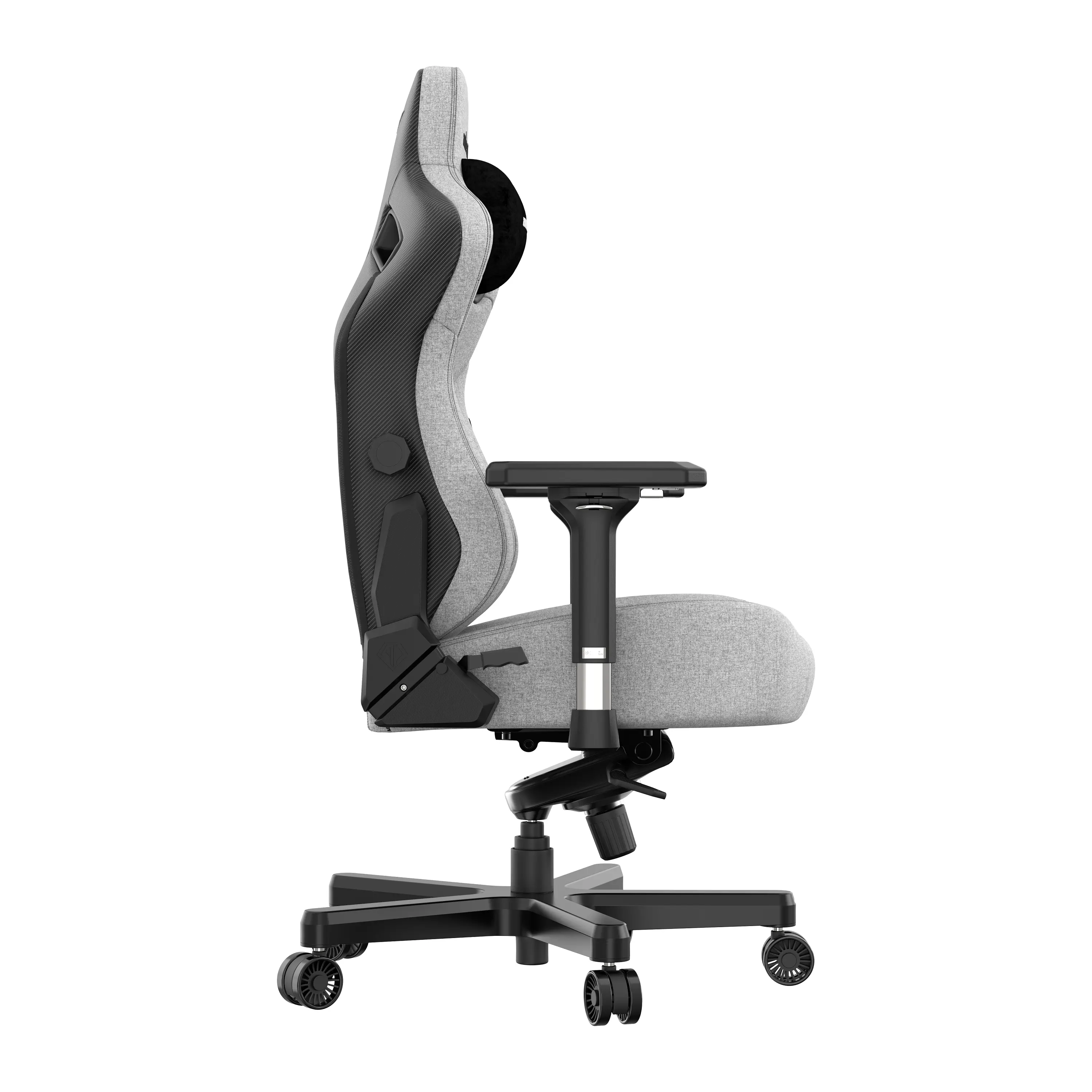 Fotel Anda Seat Kaiser 3 L Gamingowy do 150kg Tkanina Szary
