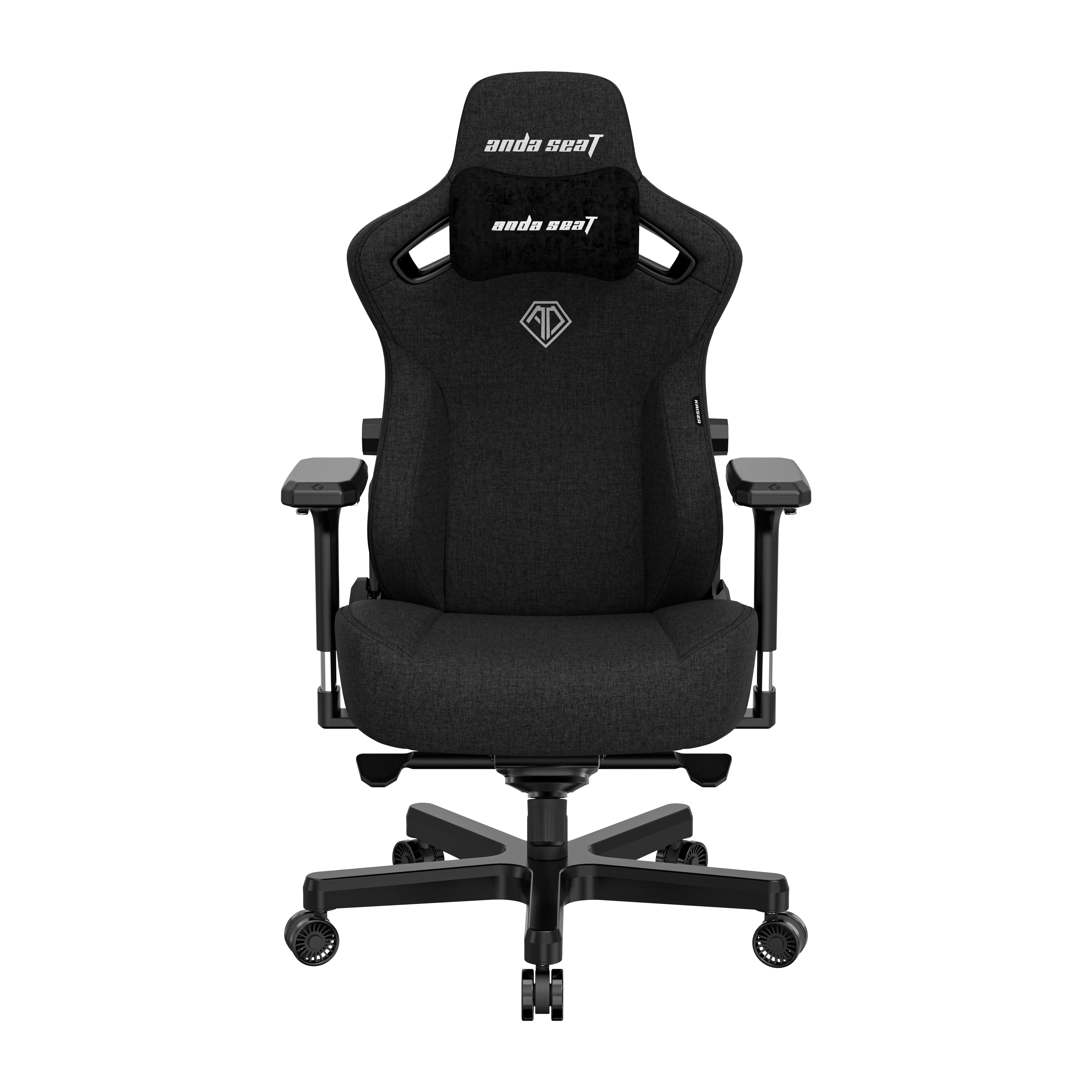 Fotel Anda Seat Kaiser 3 L Gamingowy do 150kg Tkanina Czarny