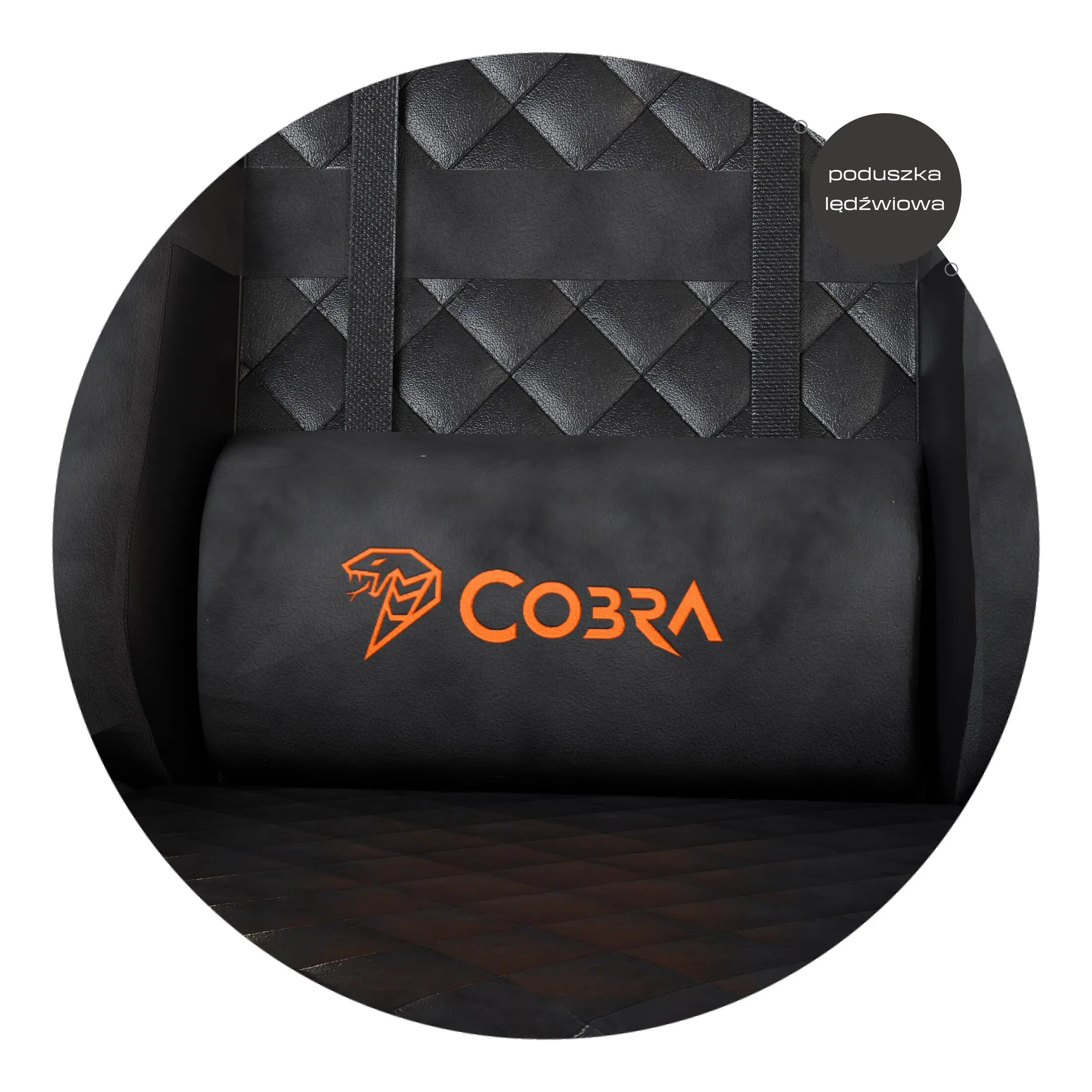 Fotel Cobra Draco CRF191 Gamingowy do 130kg Skóra ECO Czarny