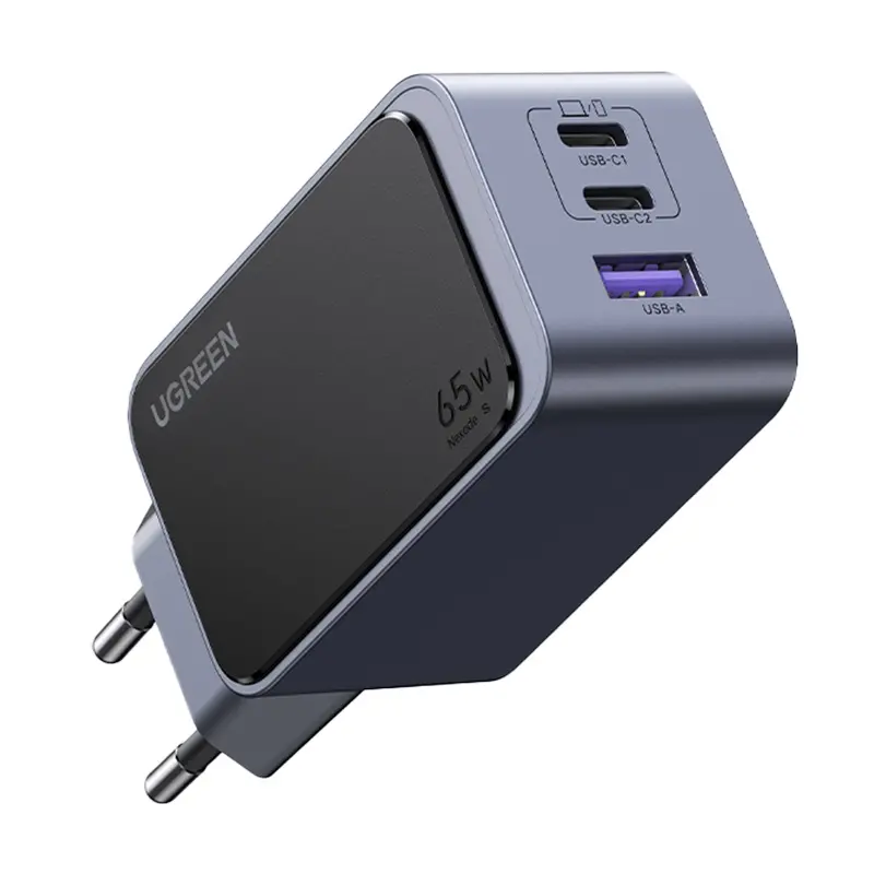 Ładowarka sieciowa UGREEN 35042 Nexode Air 65W USB + 2x USB-C Szary