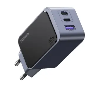 Ładowarka sieciowa UGREEN 35042 Nexode Air 65W USB + 2x USB-C Szary