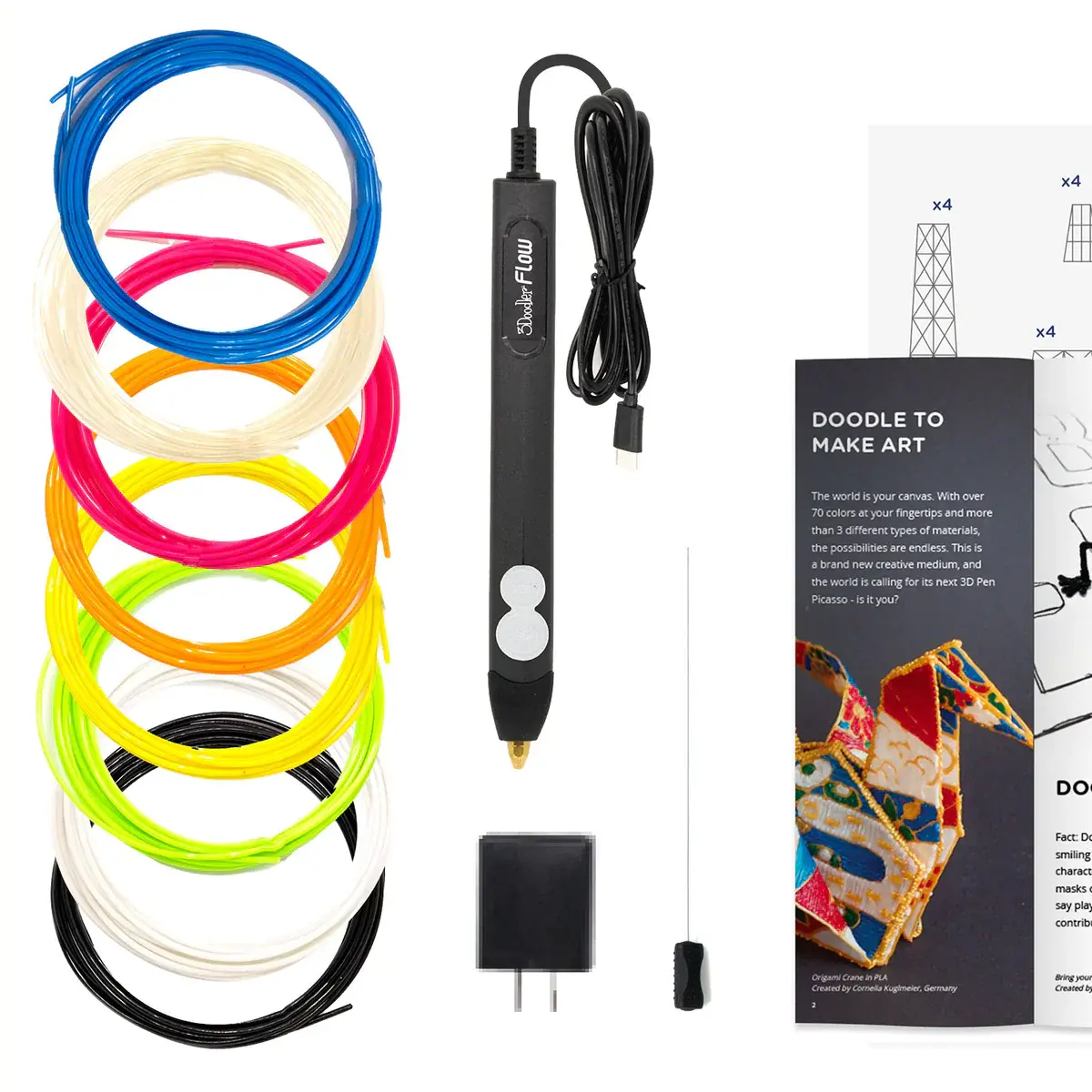 Długopis 3D 3Doodler Flow Essentials 3D Zestaw
