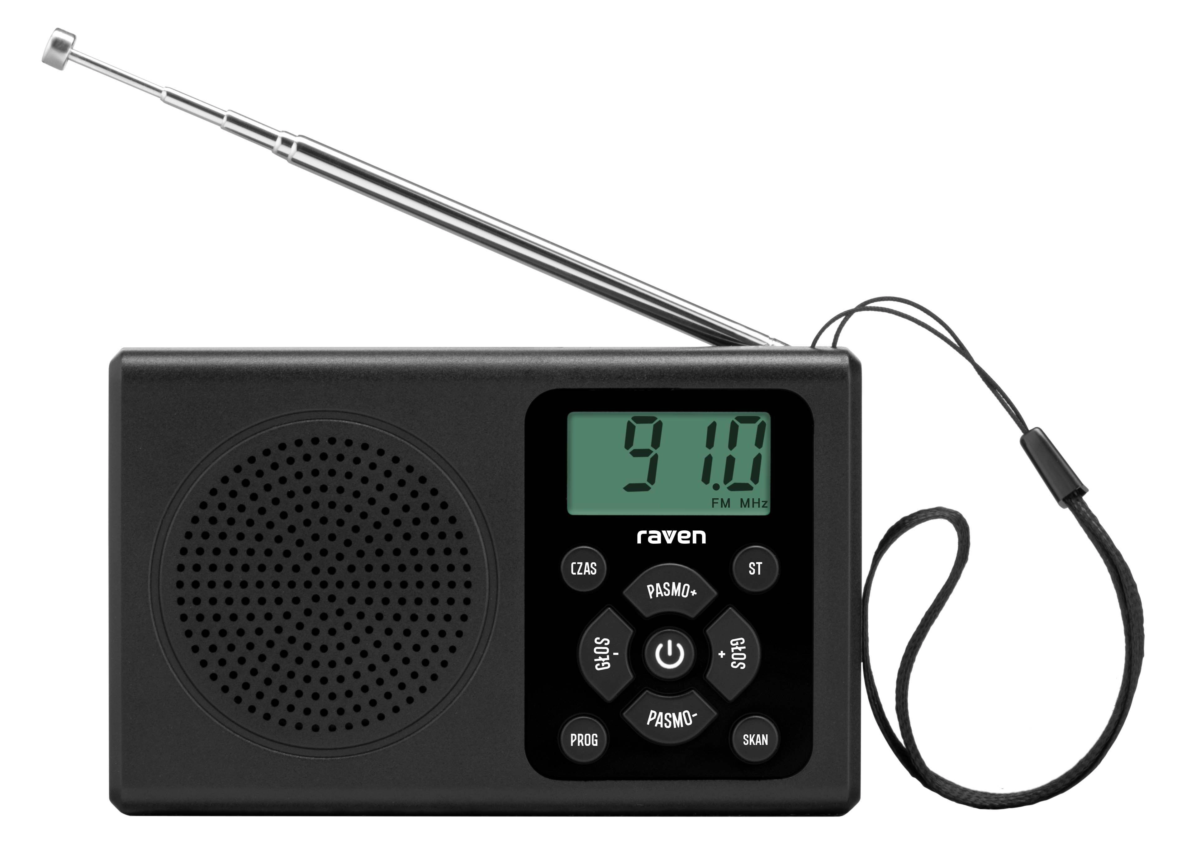 Radioodbiornik Raven ERADP001 Radio FM Czarny Kompaktowe